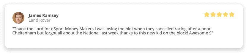 eSports Money Makers testimonial desktop 1