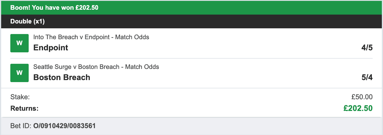 eSport Money Makers - Winner Double - 2022-12-03