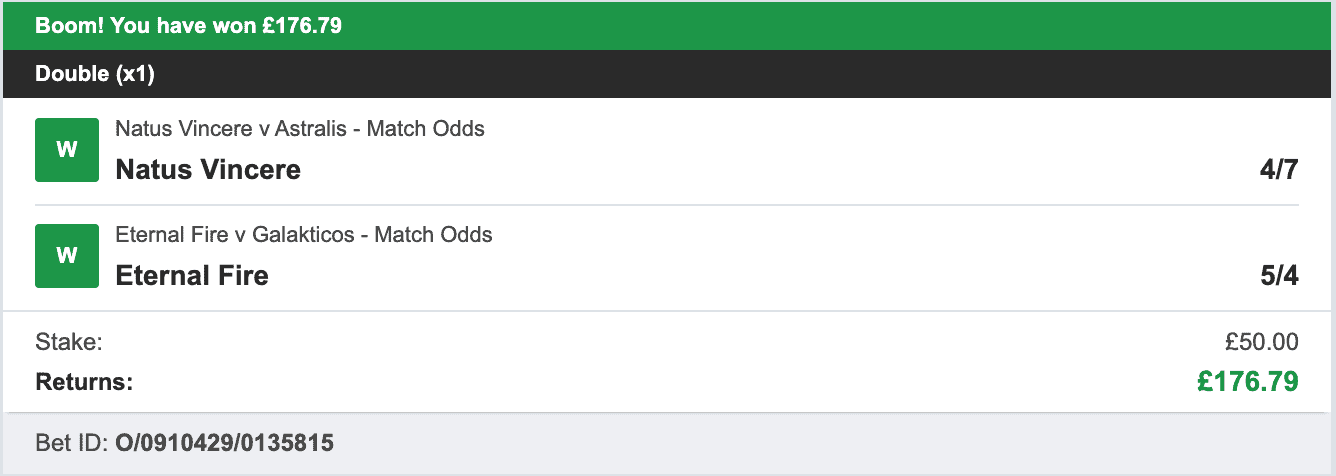 eSport Money Makers - Winner Double - 2023-07-14