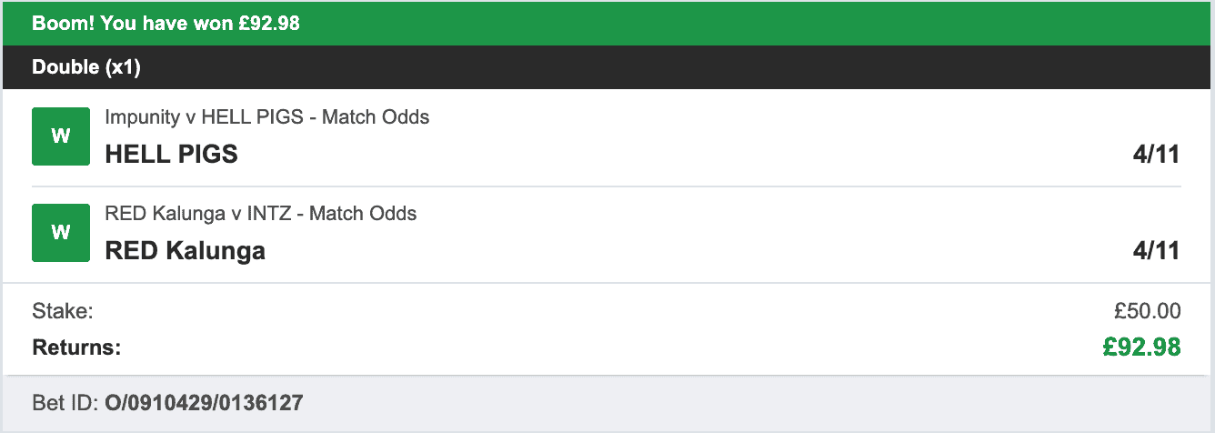 eSport Money Makers - Winner Double - 2023-07-15